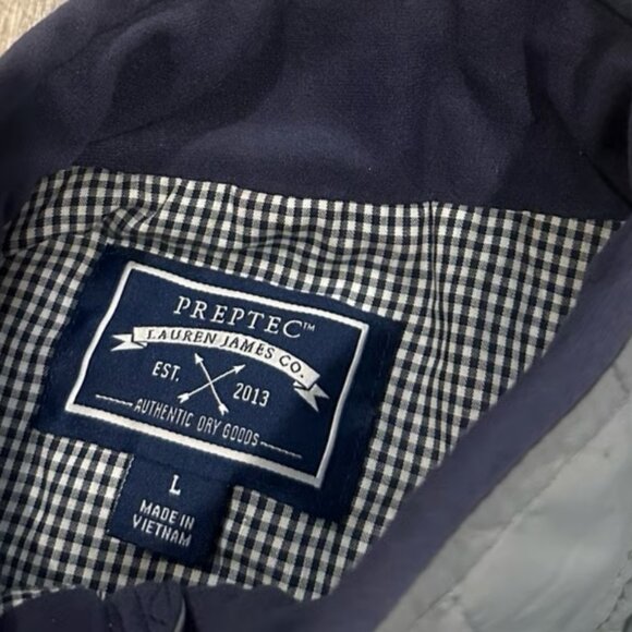 Lauren James Co. PREPTEC Womens Long Sleeve Full Zip Gray Puffer Jacket Large - Picture 3 of 6